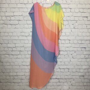 Mara Hoffman Rainbow Swim Coverup Size XS/S Sheer